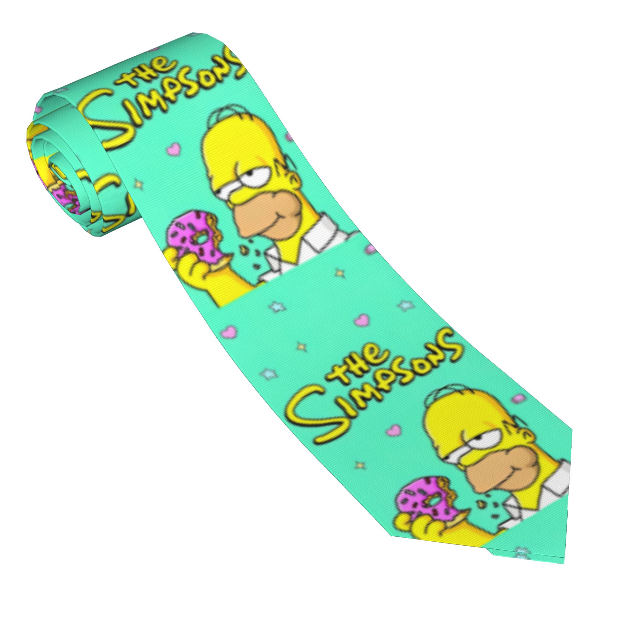 Men'S Accessories In The 90S - The Simpson 90s Cartoon Neckties Unisex