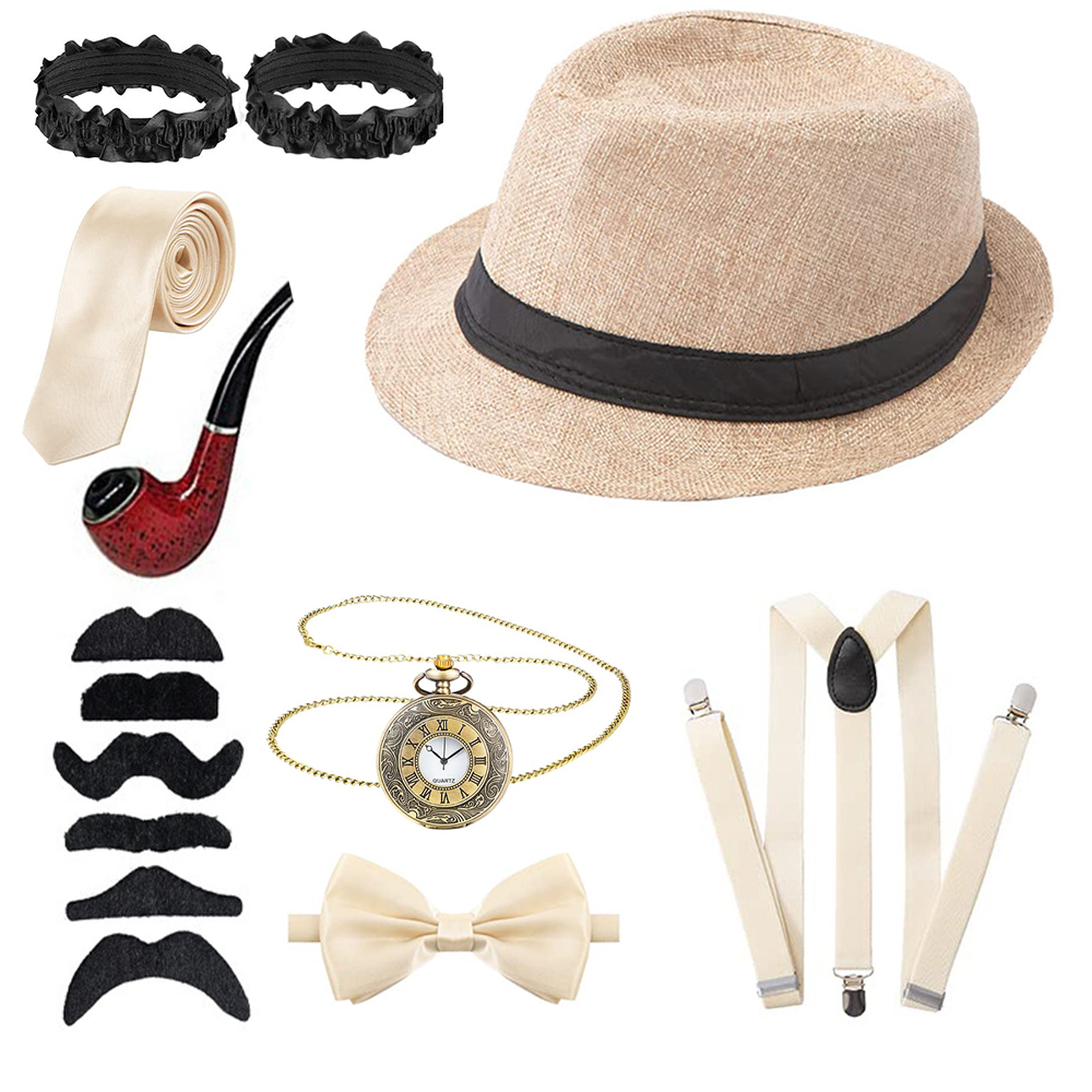 Men'S Accessories In The 1920S - 1920s Mens Costume Accessories Set for