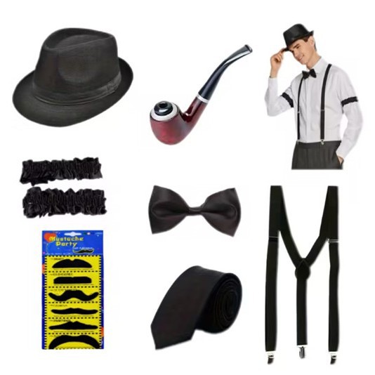 Men'S Accessories In The 1920S - 1920s Mens Gatsby Gangster Costume Old