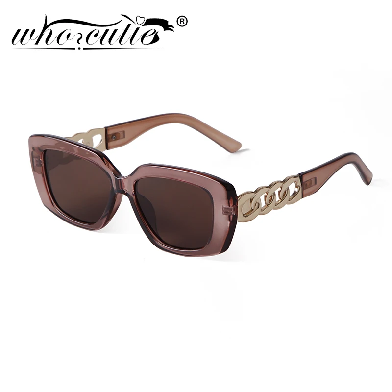 Men'S Accessories In The 90S - Trendy Brown Hollow Out Square Sunglasses