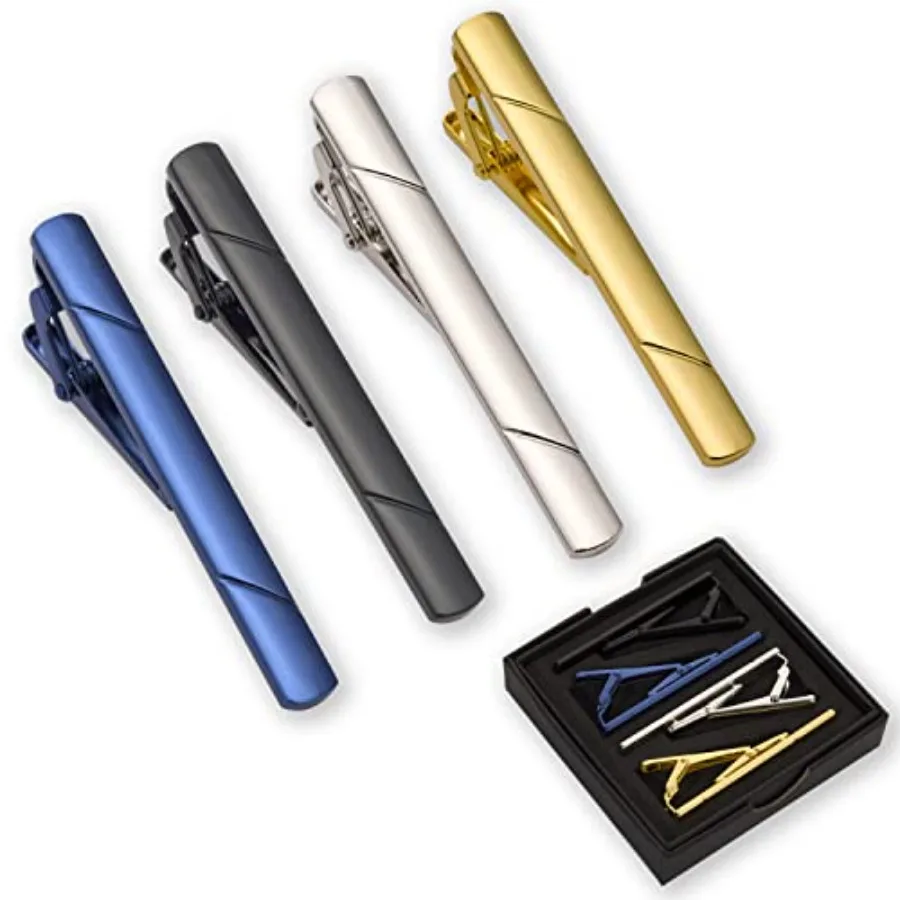 Men Accessories For Suit - 4Pcs Tie Clips For Men Tie