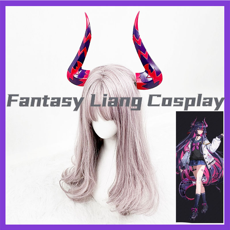 Men Accessories Korea - Game NTE True Red Cosplay Horns