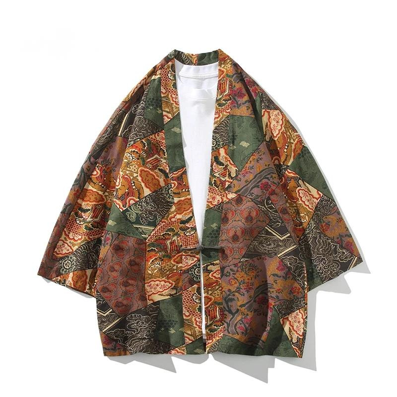 Men'S Kimono Accessories - Ethnic Style Print Yukata Men Women