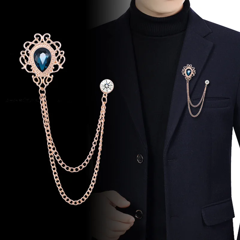 New Vintage Tassel Chain Rhine - đánh giá và giá Men Accessories For Suit