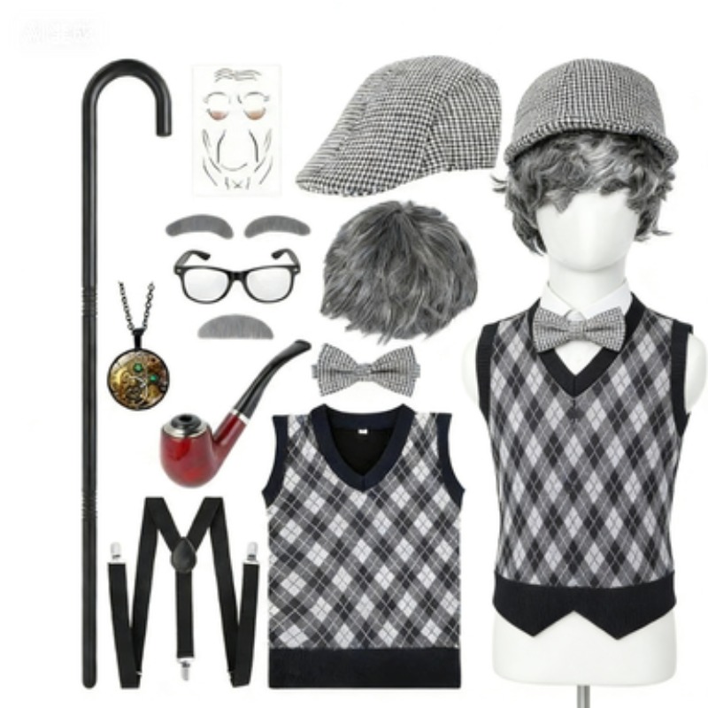 Halloween Festival Old Man Cos - đánh giá và giá Men'S Accessories In The 1920S