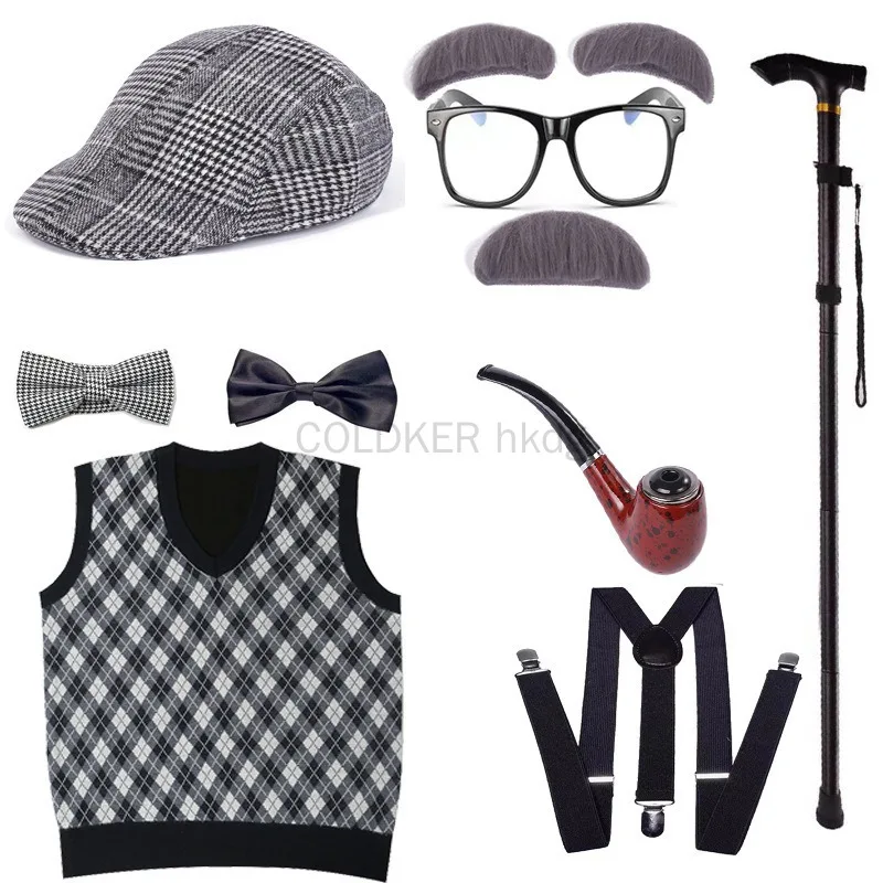 Halloween Festival Old Man Cos - đánh giá và giá Men'S Accessories In The 1920S