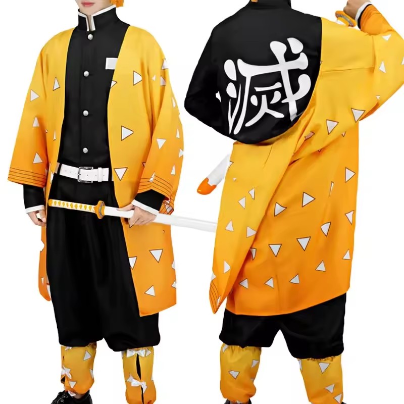 Anime Agatsuma Zenitsu Cosplay - đánh giá và giá Men'S Kimono Accessories