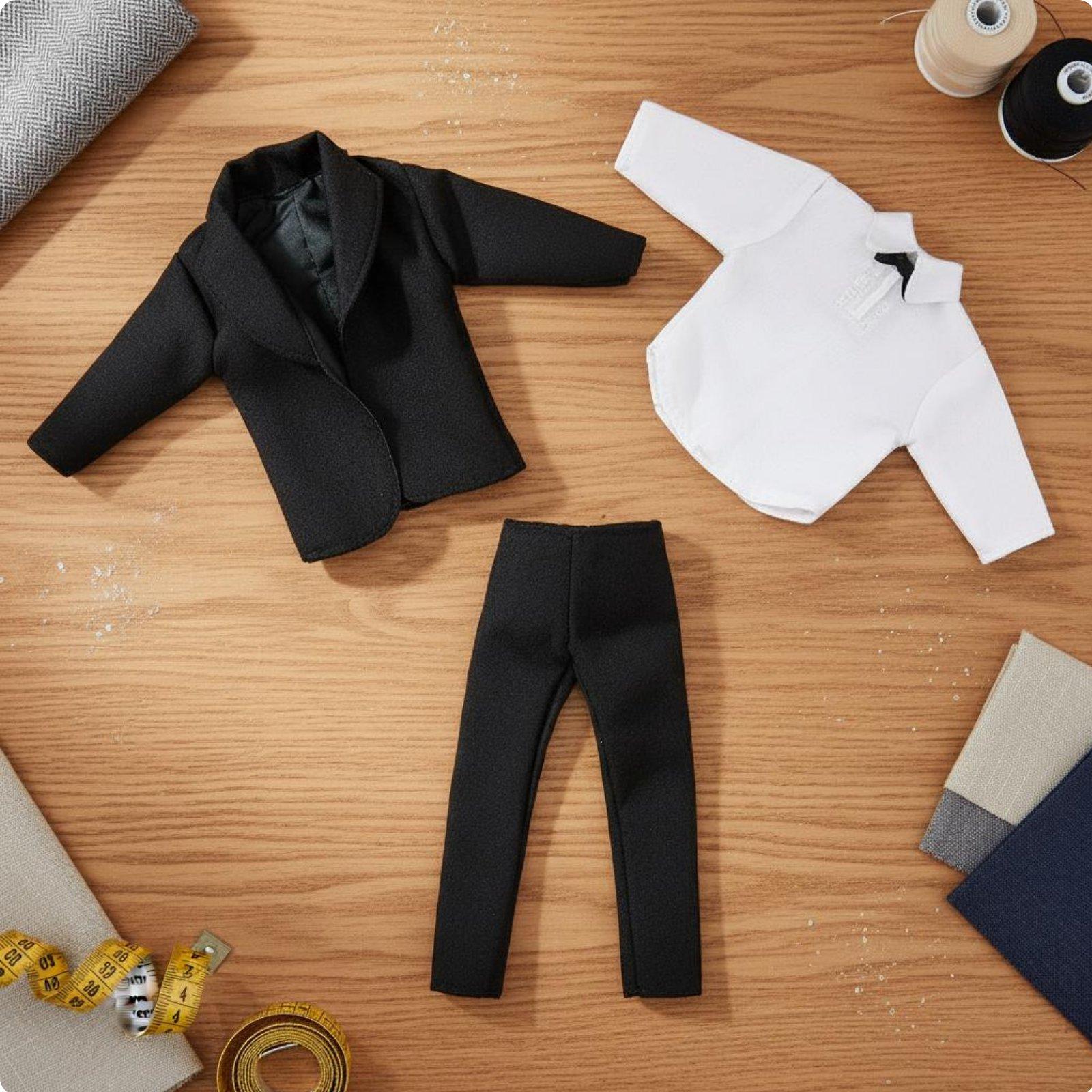 Classic Men Suit Doll Clothes  - đánh giá và giá Mens Accessories Style
