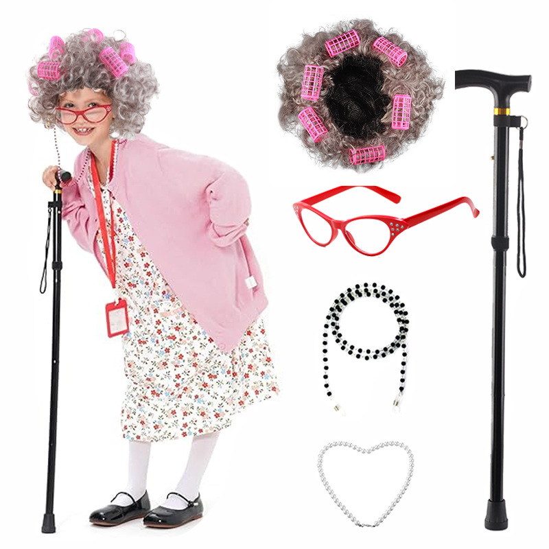 5 Pieces Old Lady Costume Set  - đánh giá và giá Men'S Accessories In The 1920S