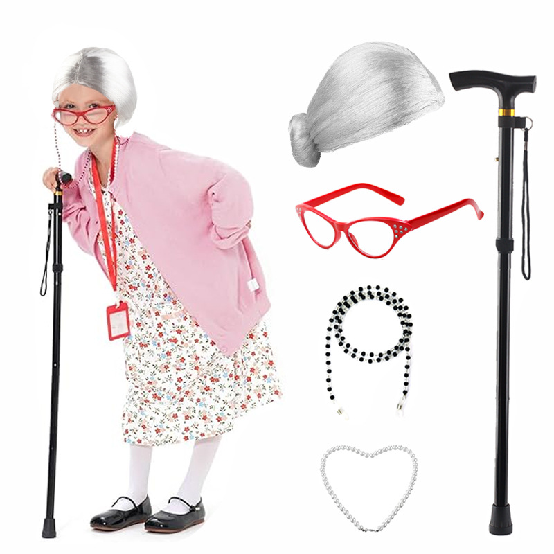 5 Pieces Old Lady Costume Set  - đánh giá và giá Men'S Accessories In The 1920S