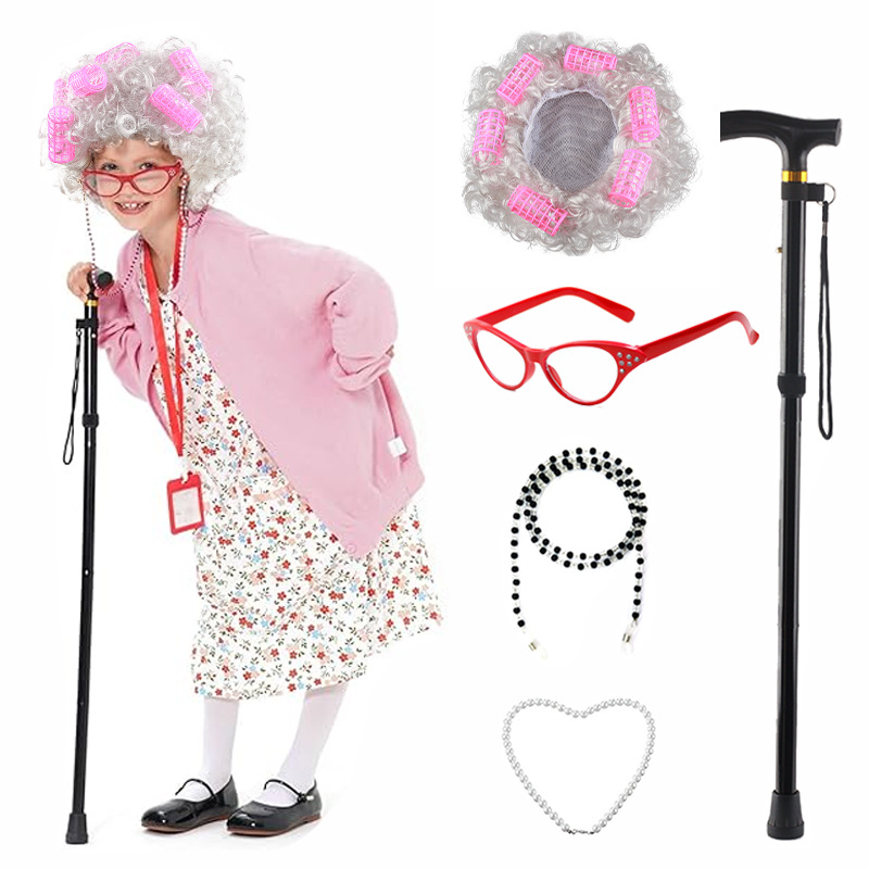 5 Pieces Old Lady Costume Set  - đánh giá và giá Men'S Accessories In The 1920S