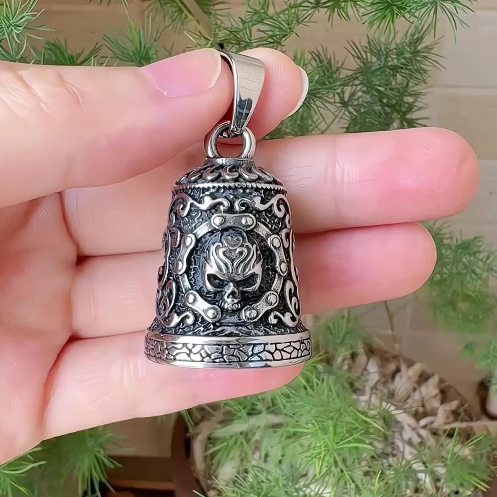 Skull Bell Charm Motorcycle Be - đánh giá và giá Men'S Accessories Chain