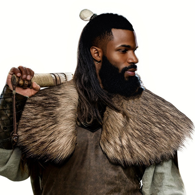 Medieval Faux Fur Collar Fur S - đánh giá và giá Men'S Viking Accessories