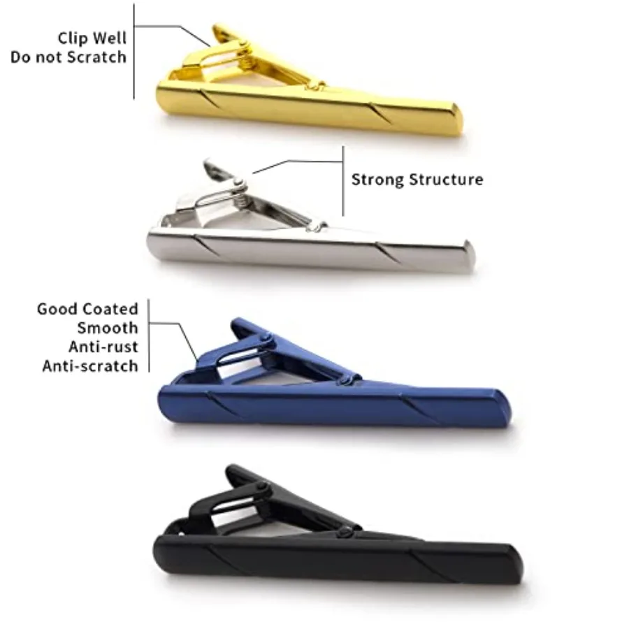4Pcs Tie Clips For Men Tie Bar - đánh giá và giá Men Accessories For Suit