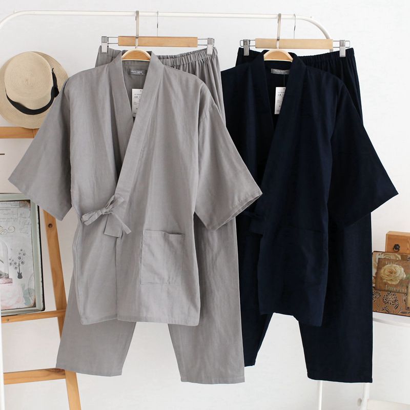 Đồng Màu Thu Đông Nỉ Mặc Áo Ch - đánh giá và giá Men'S Kimono Accessories