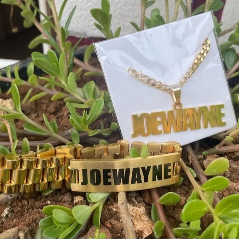 Custom Men Name Necklace Big B - đánh giá và giá Men Accessories Gift Set