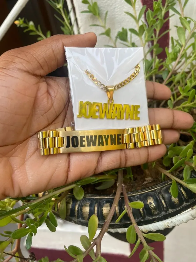 Custom Men Name Necklace Big B - đánh giá và giá Men Accessories Gift Set