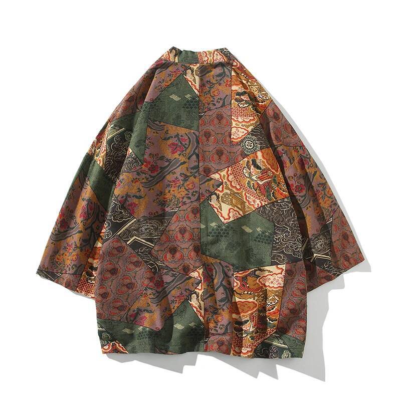 Ethnic Style Print Yukata Men  - đánh giá và giá Men'S Kimono Accessories