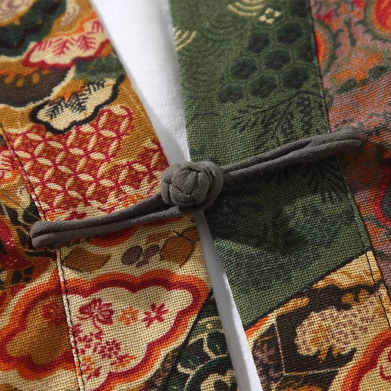 Ethnic Style Print Yukata Men  - đánh giá và giá Men'S Kimono Accessories
